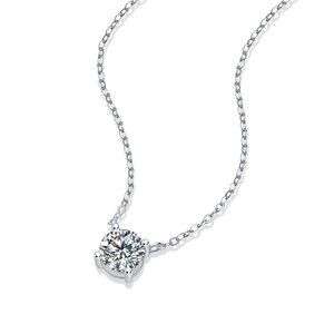 925 sterling silver moissanite necklace